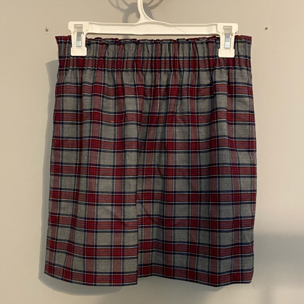 Jcrew factory plaid/flannel pull on skirt